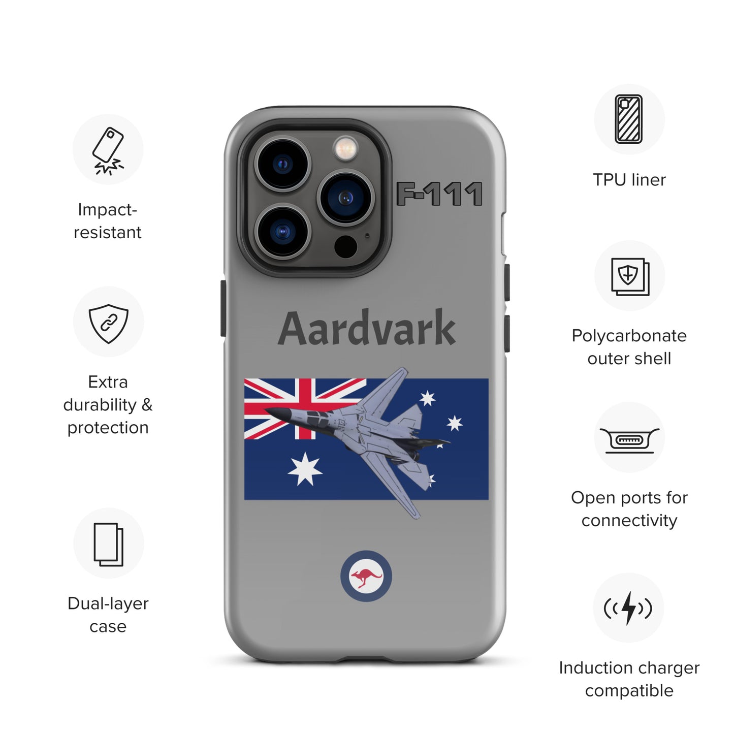 Australian Aardvark Patriot iPhone Case (Without Quotes)