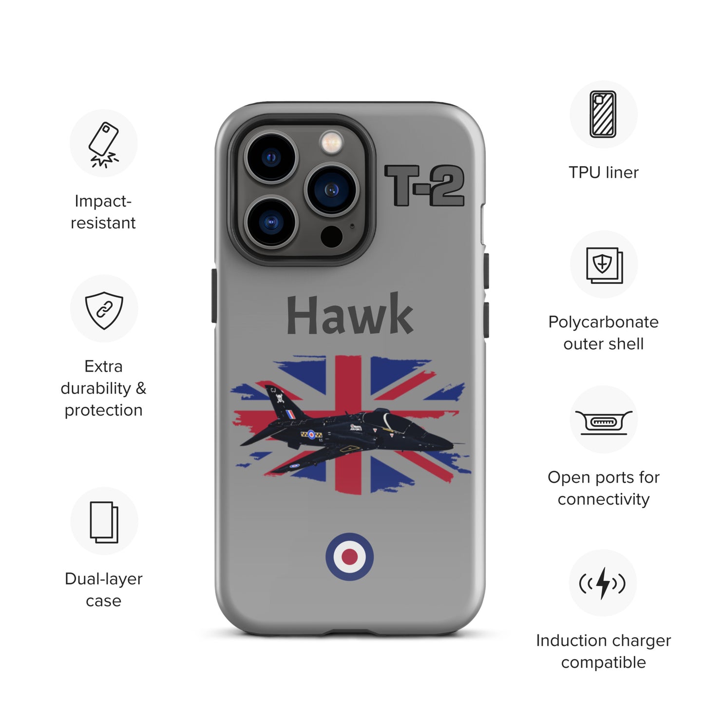 Hawk Patriot iPhone Case (Without Quotes)