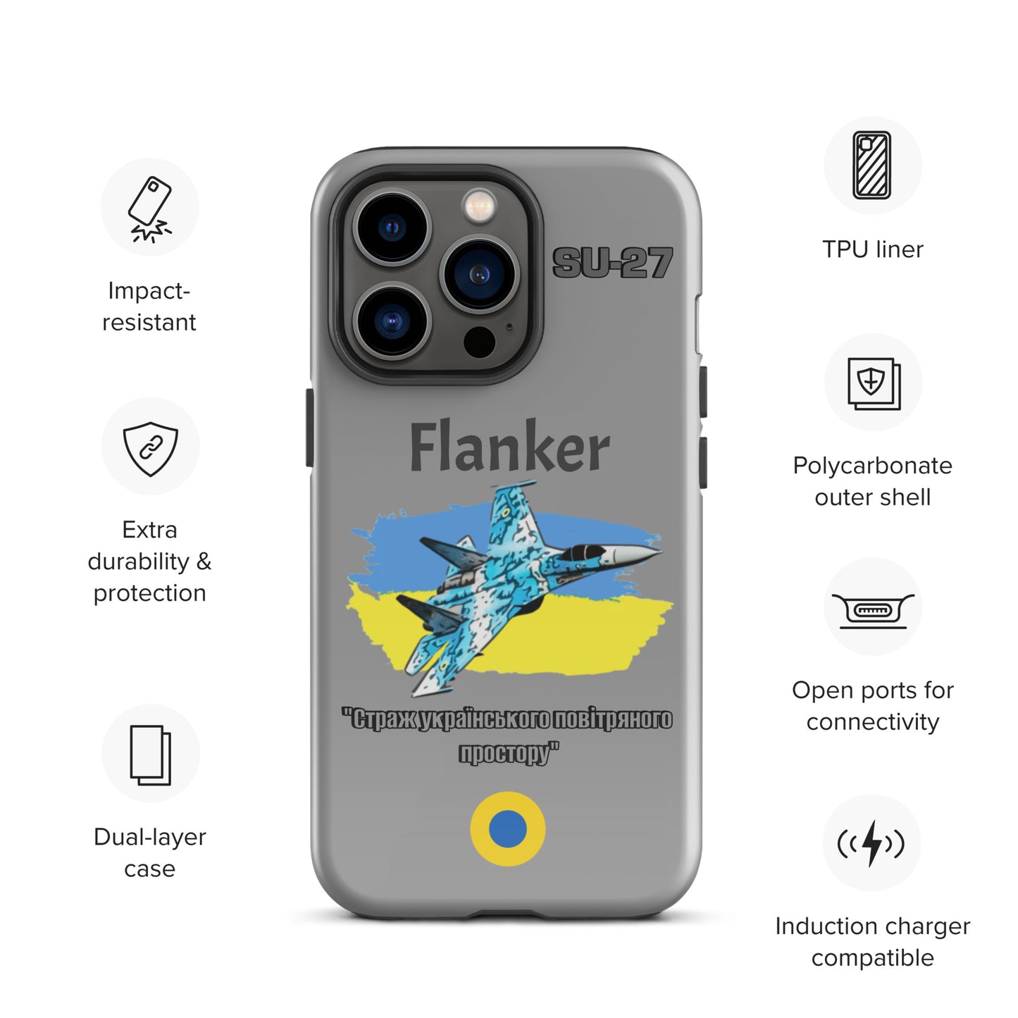 Ukrainian Flanker Patriot iPhone Case