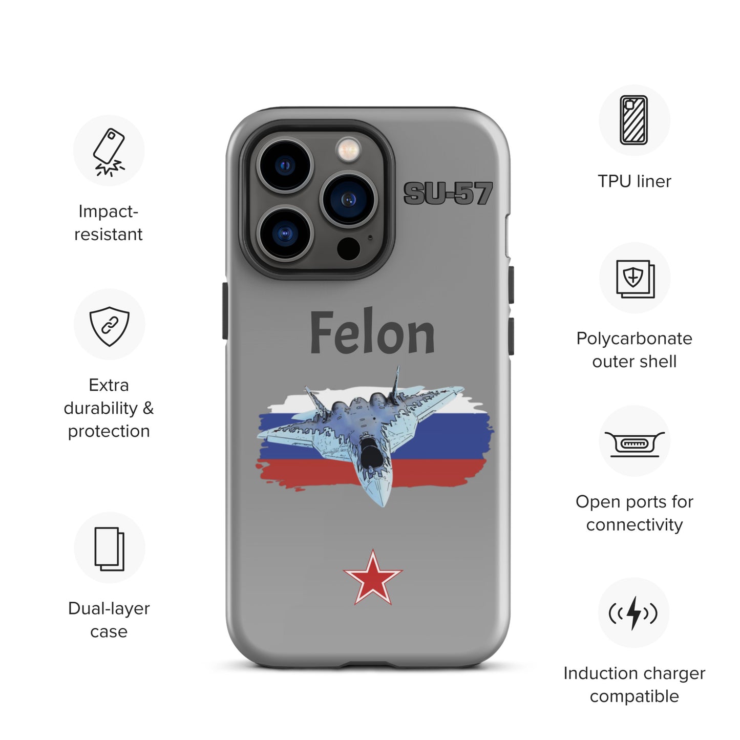 Felon Patriot iPhone Case (Without Quotes)