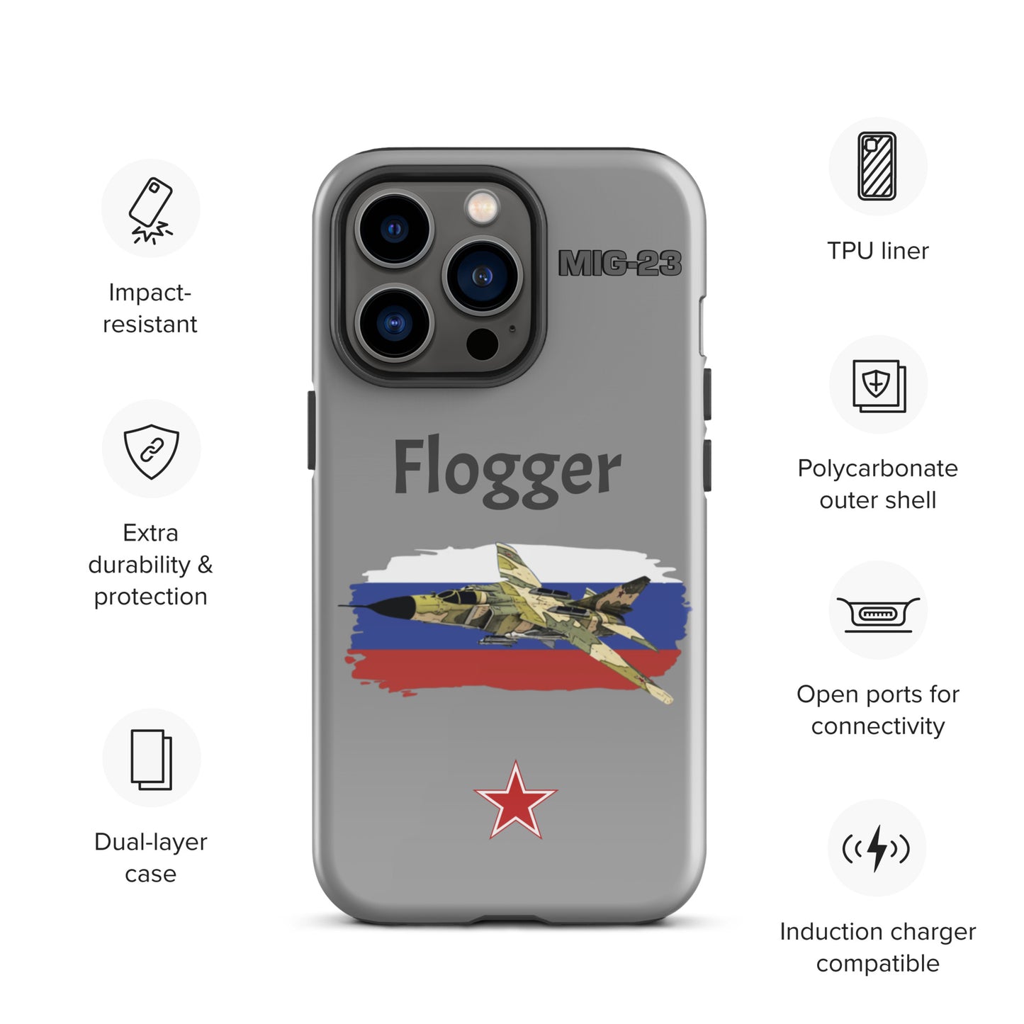 Flogger Patriot iPhone Case (Without Quotes)