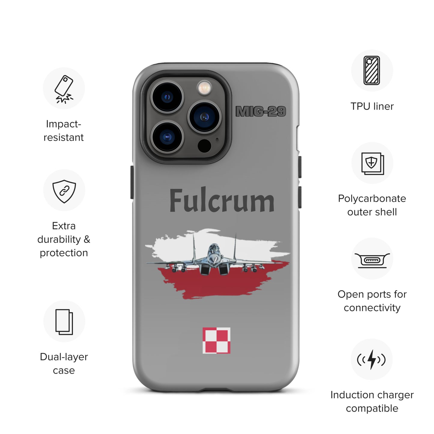 Poland Fulcrum Patriot iPhone Case (Without Quotes)