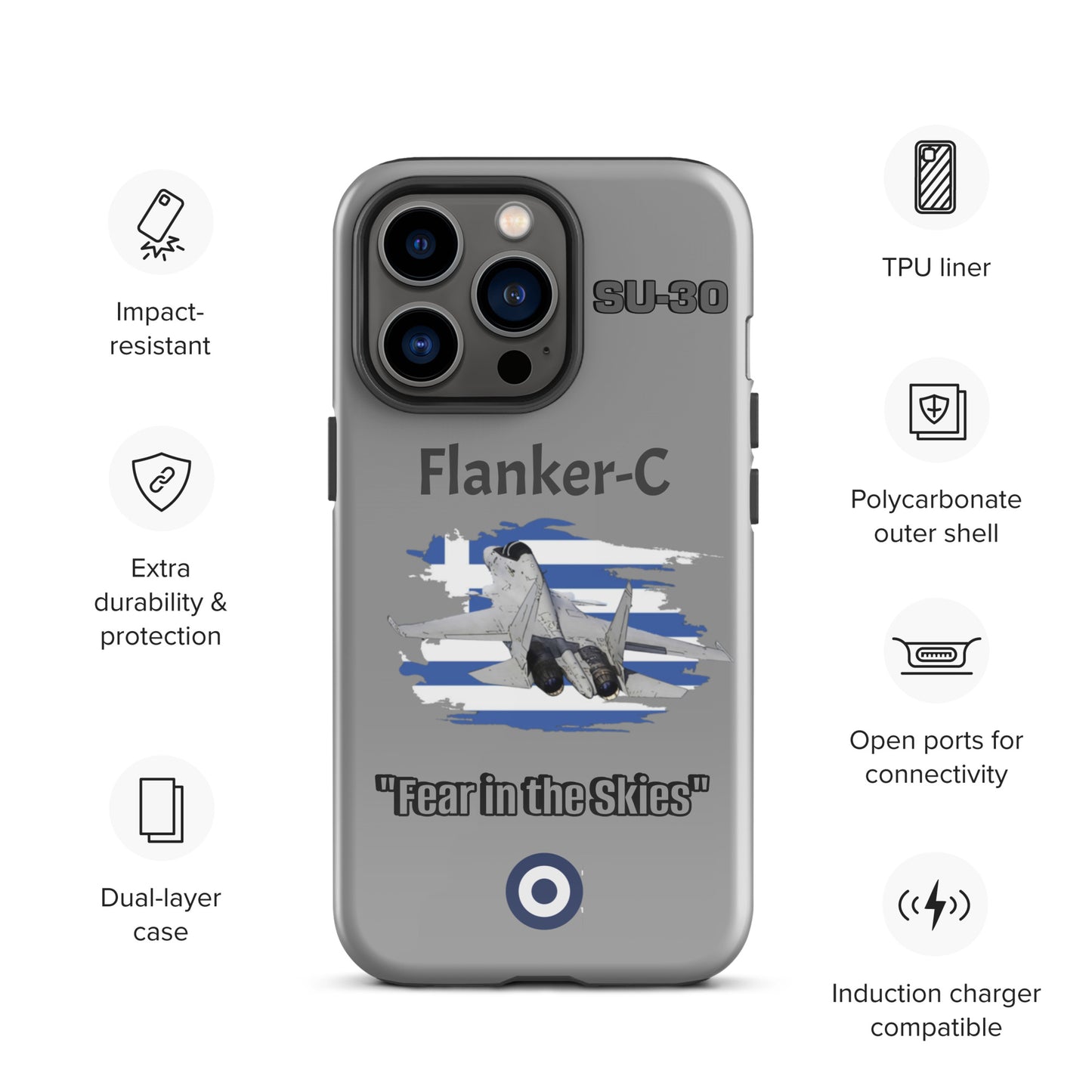 Greek Flanker Patriot iPhone Case