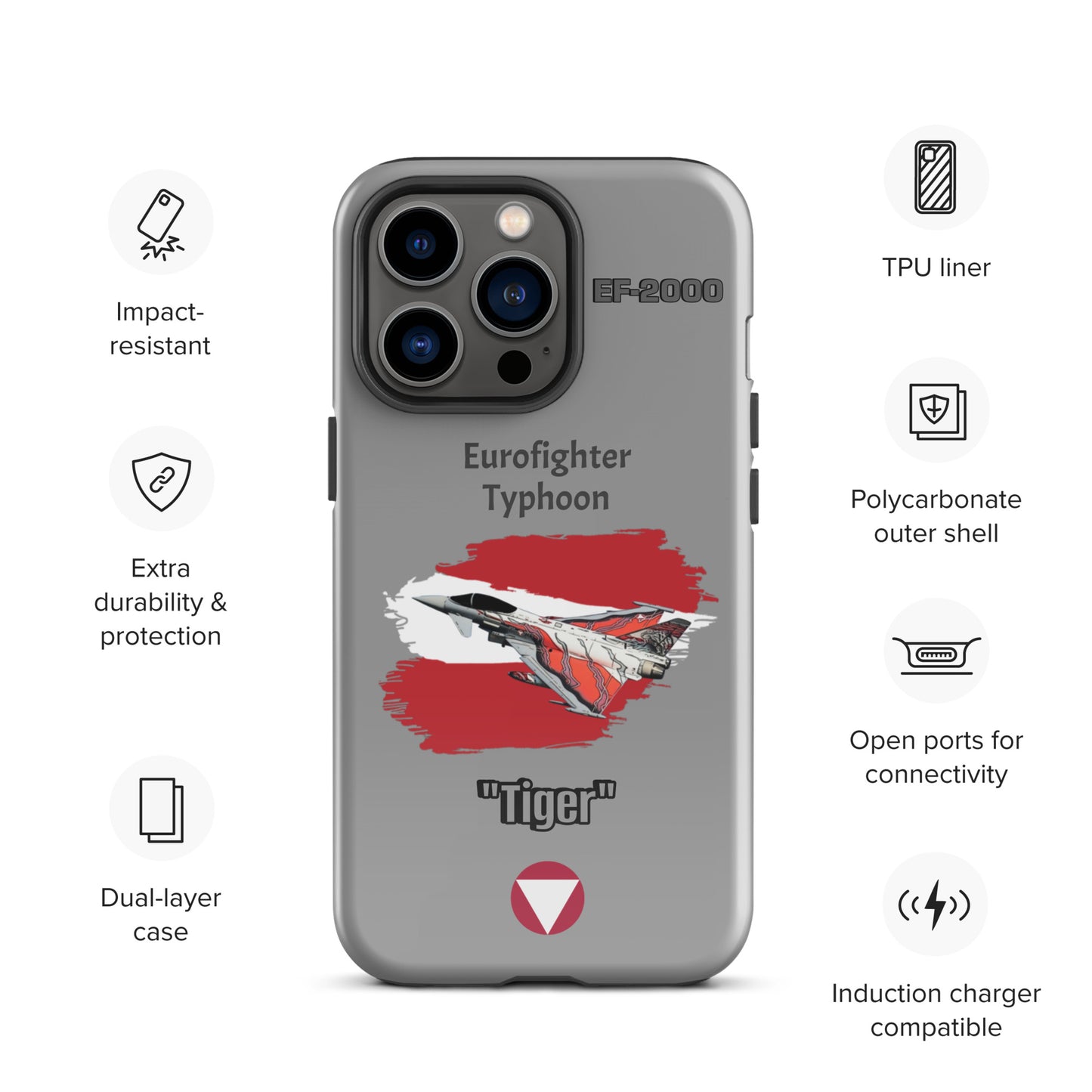 Austrian Typhoon "Tiger" Patriot iPhone Case