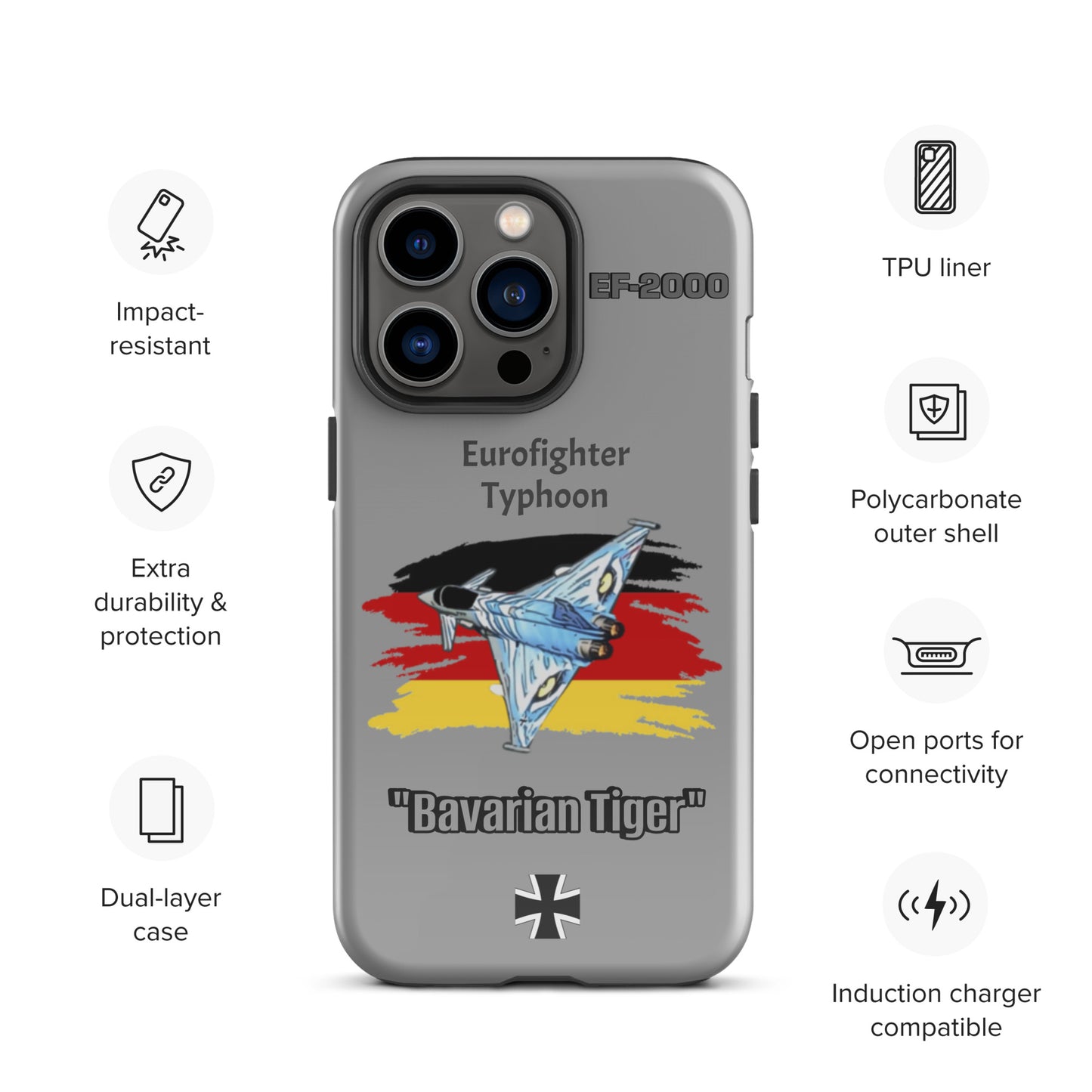 Bavarian Tiger Typhoon Patriot iPhone Case