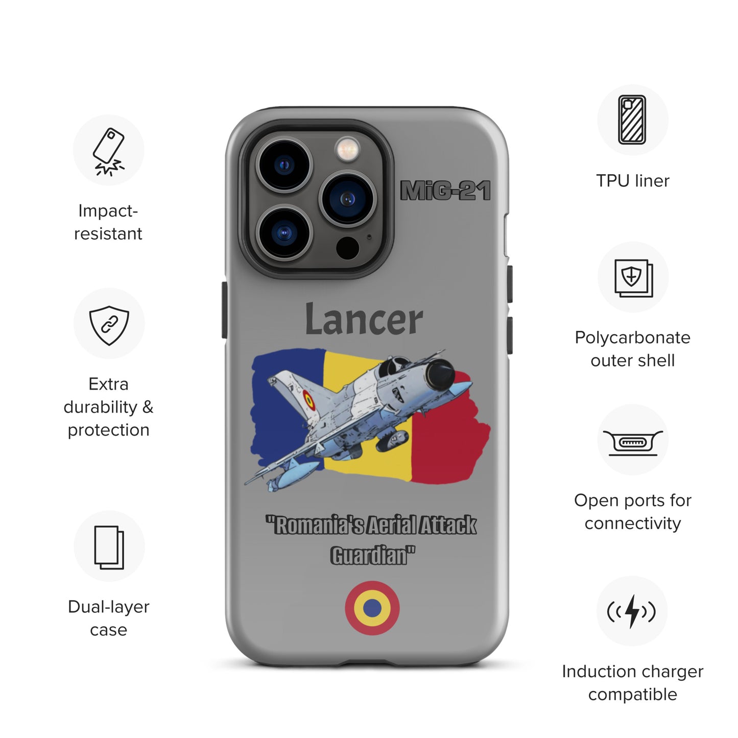 Romanian Lancer Patriot iPhone Case