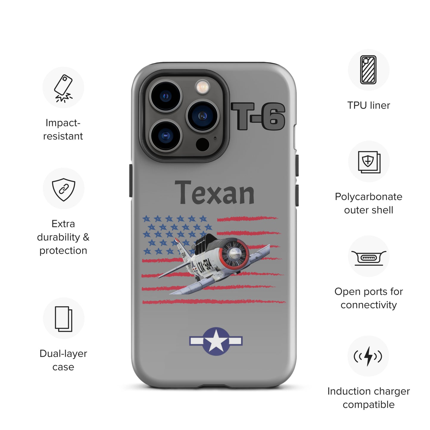 WWII Texan Patriot iPhone Case