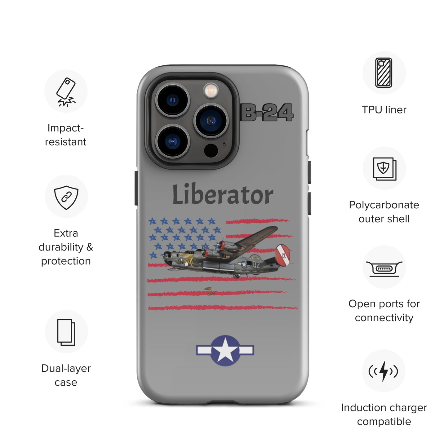 WWII Liberator Patriot iPhone Case