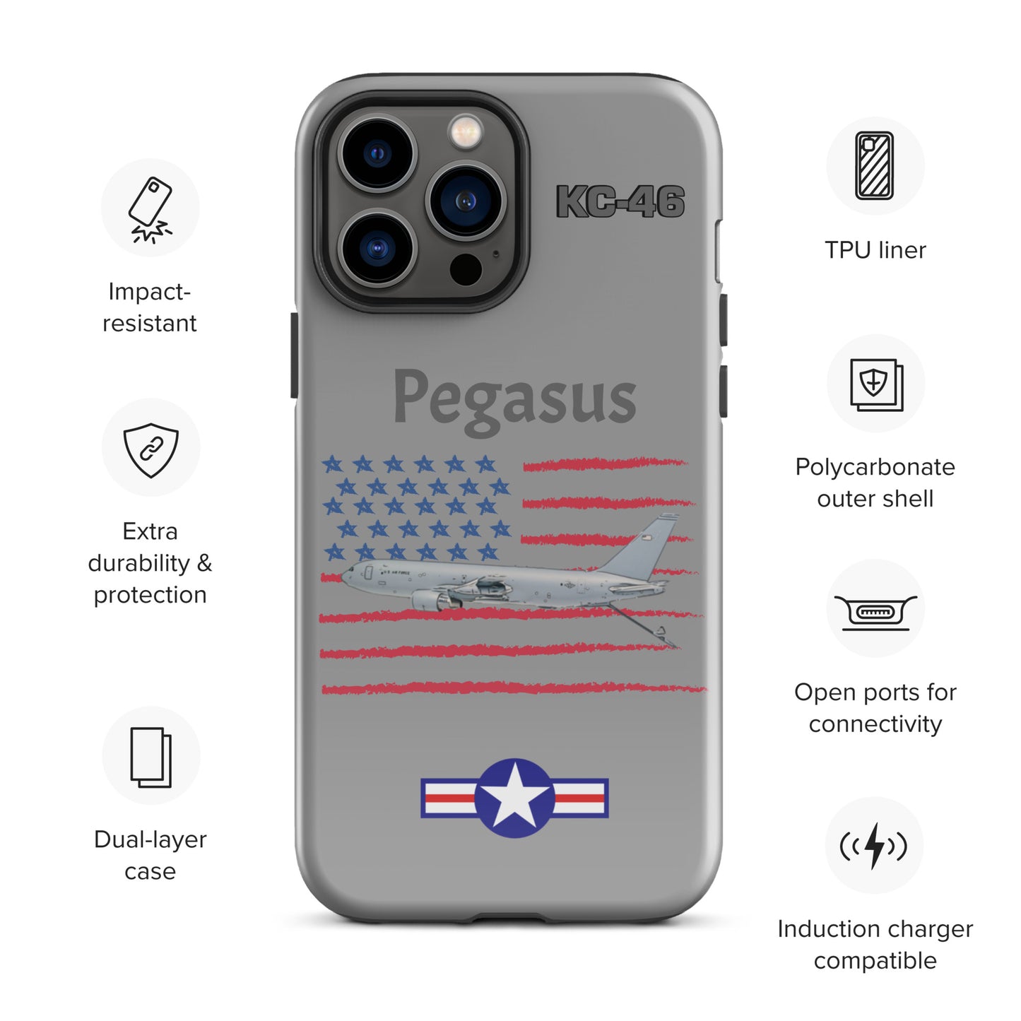 Pegasus Patriot iPhone Case (Without Quotes)