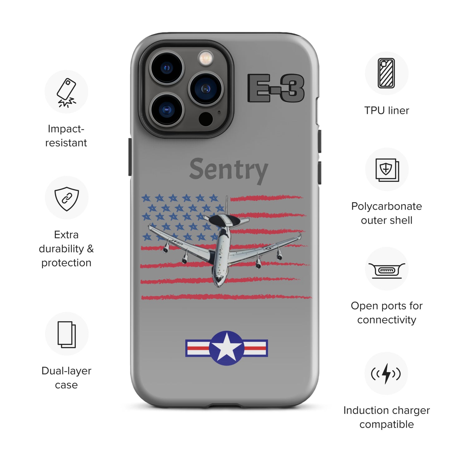 Sentry Patriot iPhone Case (Without Quotes)
