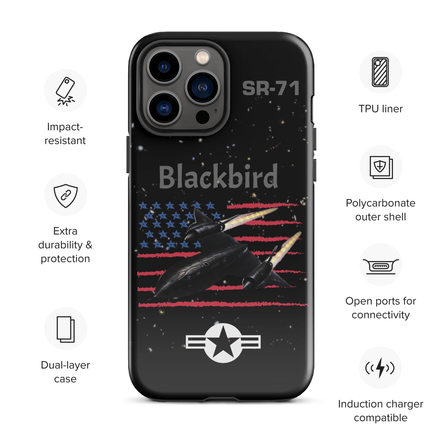 Blackbird Patriot iPhone Case (Without Quotes)