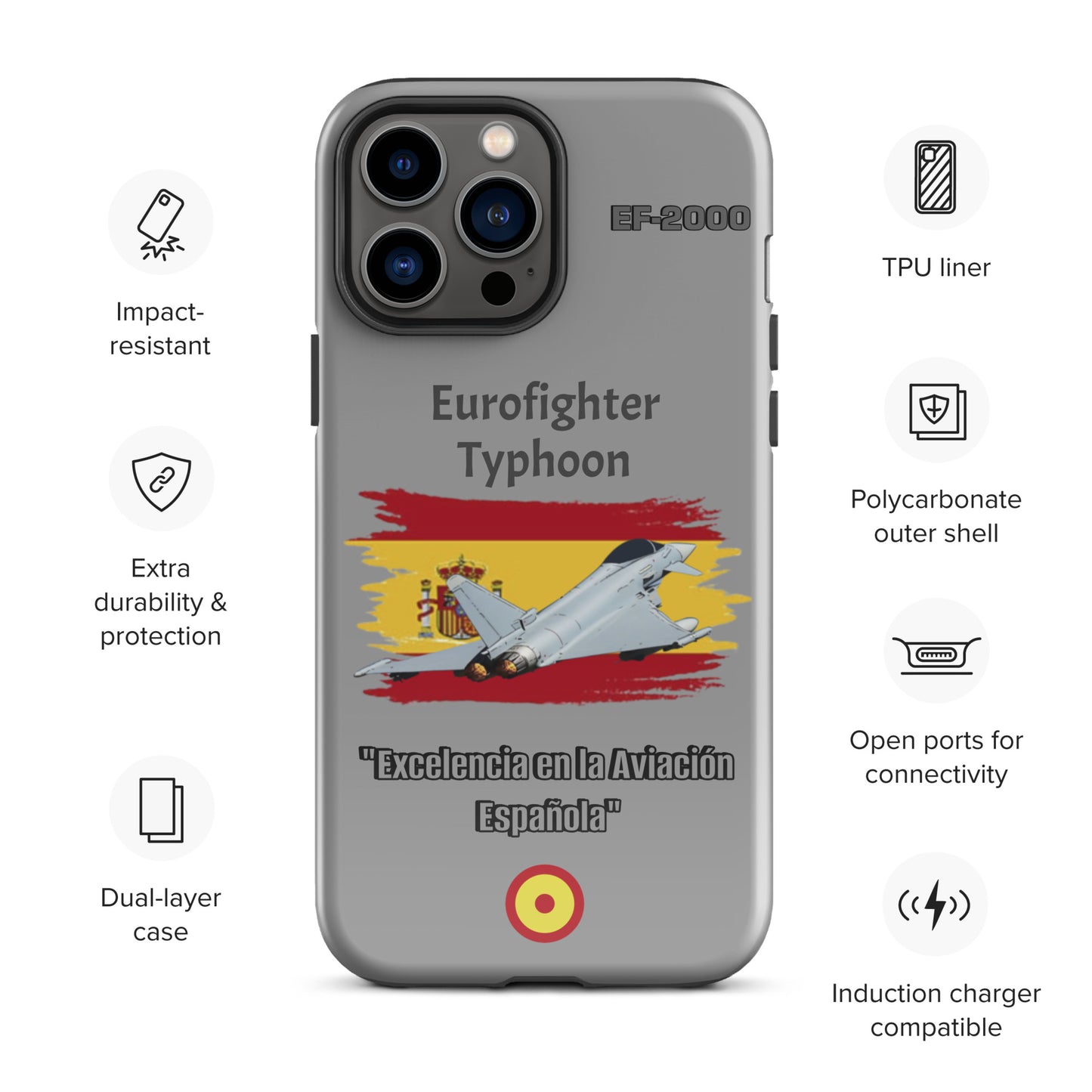 Spanish Typhoon Patriot iPhone Case