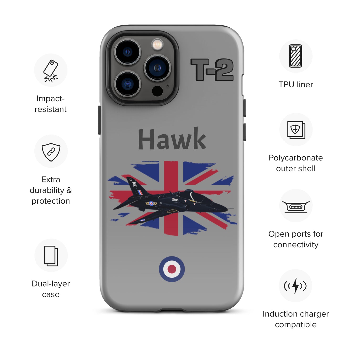 Hawk Patriot iPhone Case (Without Quotes)