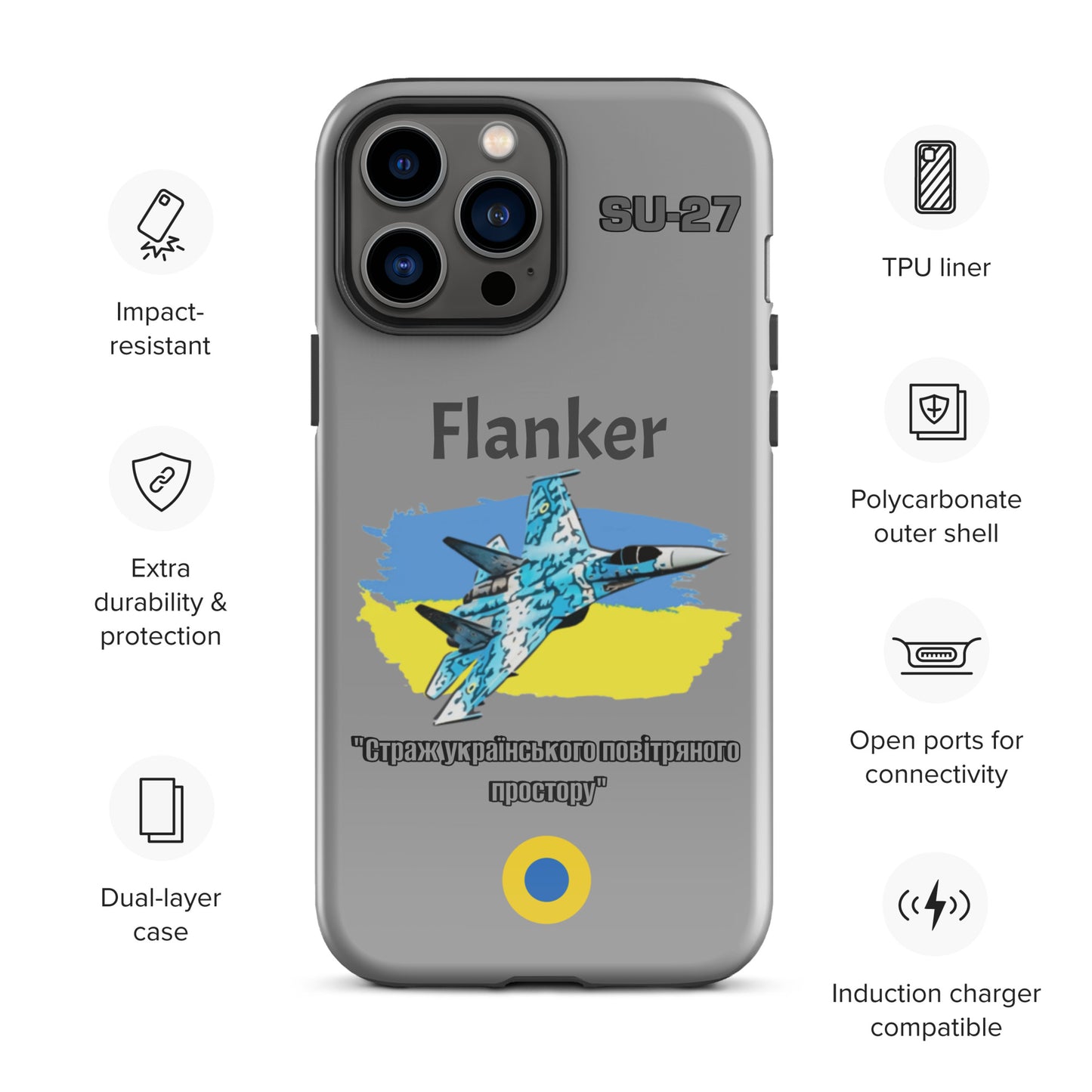 Ukrainian Flanker Patriot iPhone Case