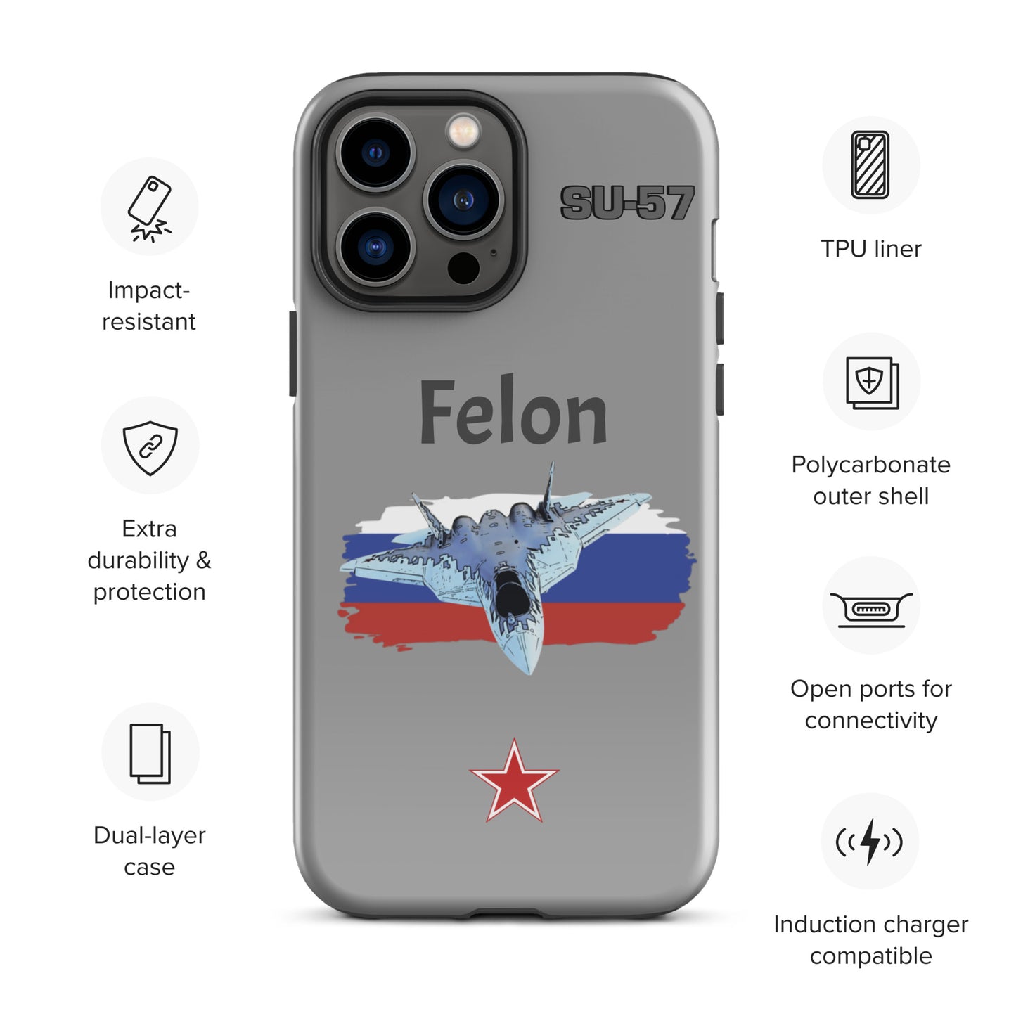 Felon Patriot iPhone Case (Without Quotes)