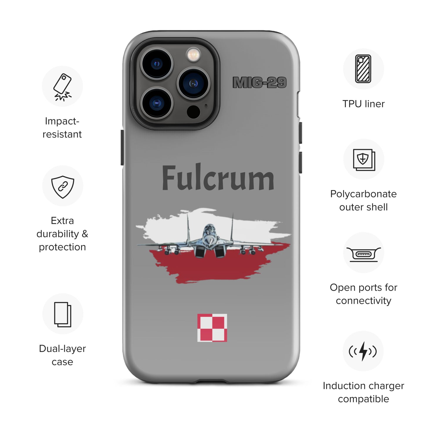 Poland Fulcrum Patriot iPhone Case (Without Quotes)