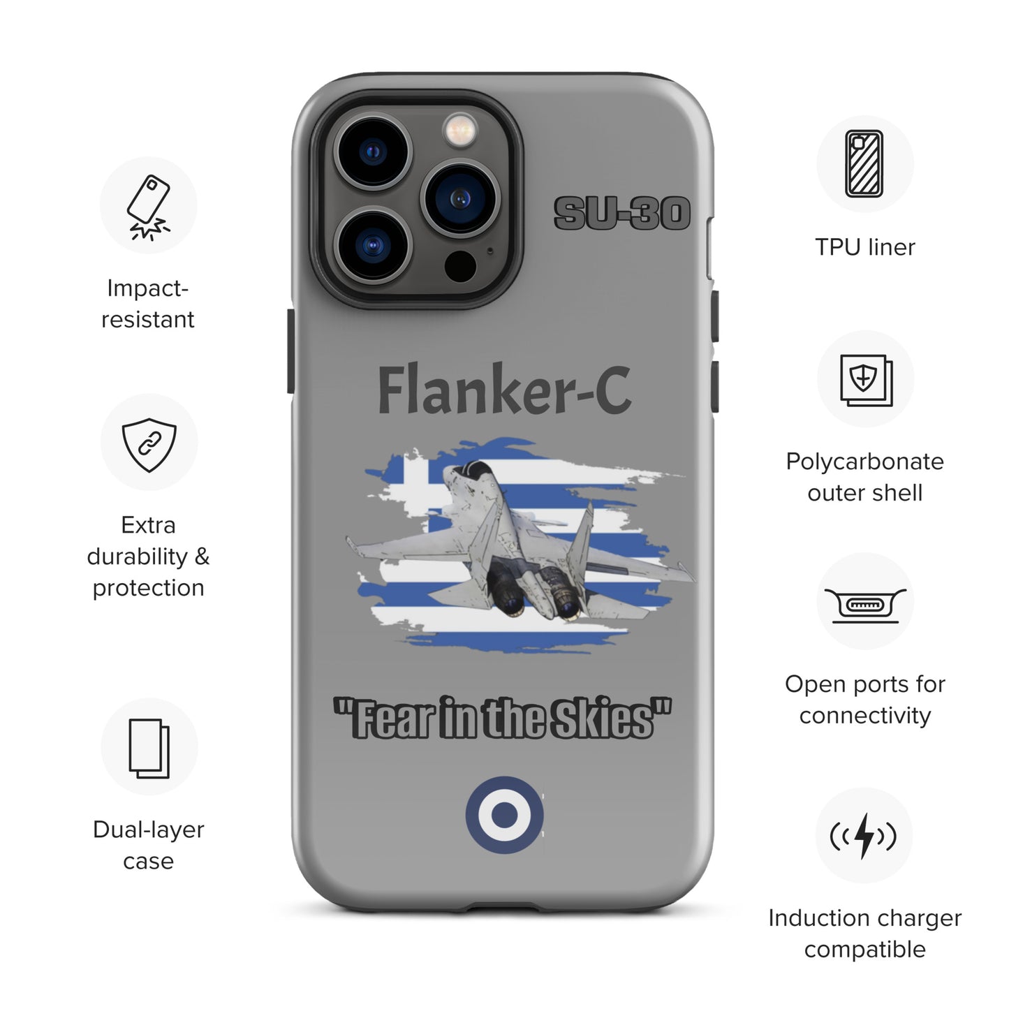 Greek Flanker Patriot iPhone Case