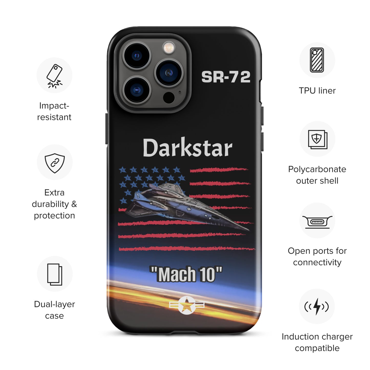 Darkstar Patriot iPhone Case