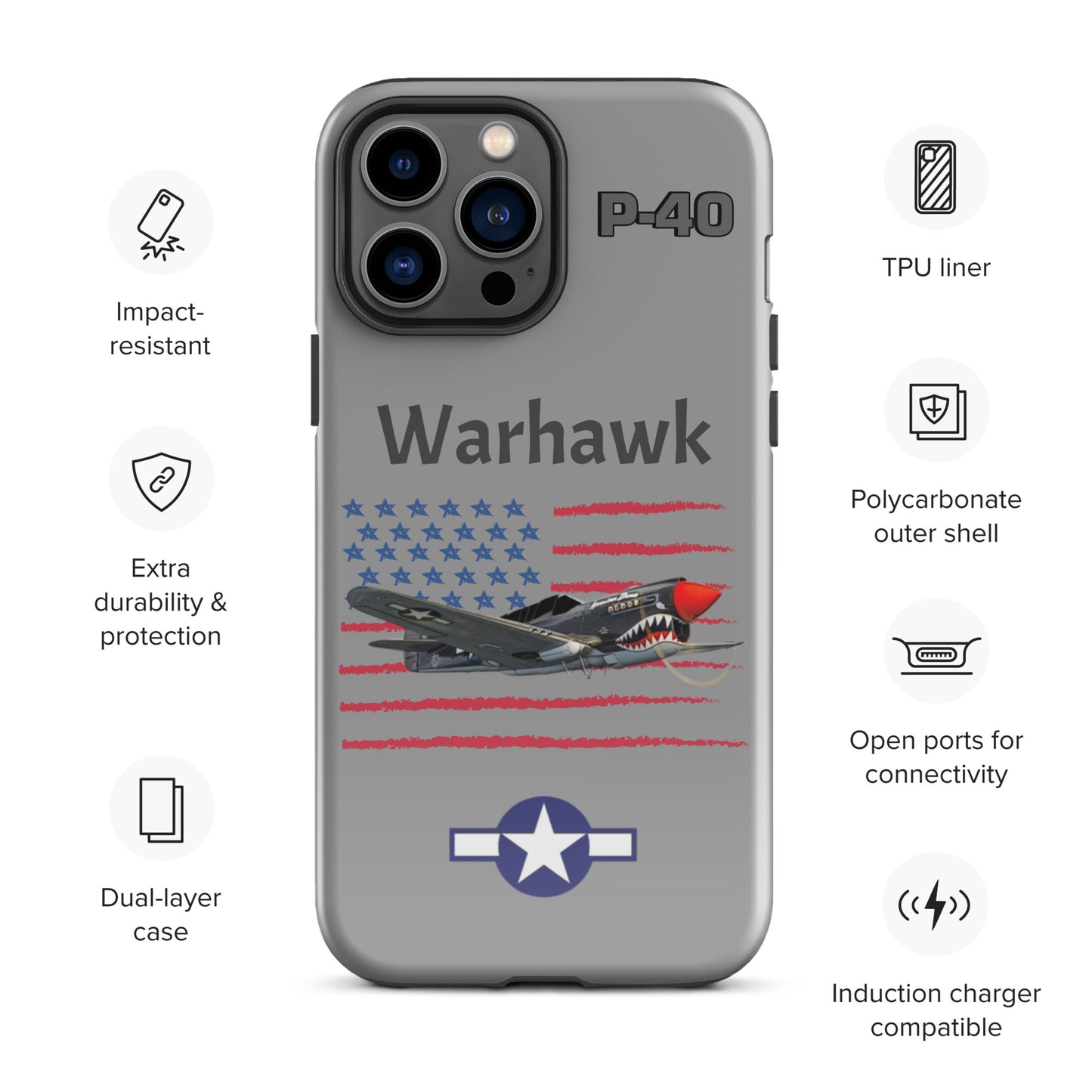 WWII Warhawk Patriot iPhone Case