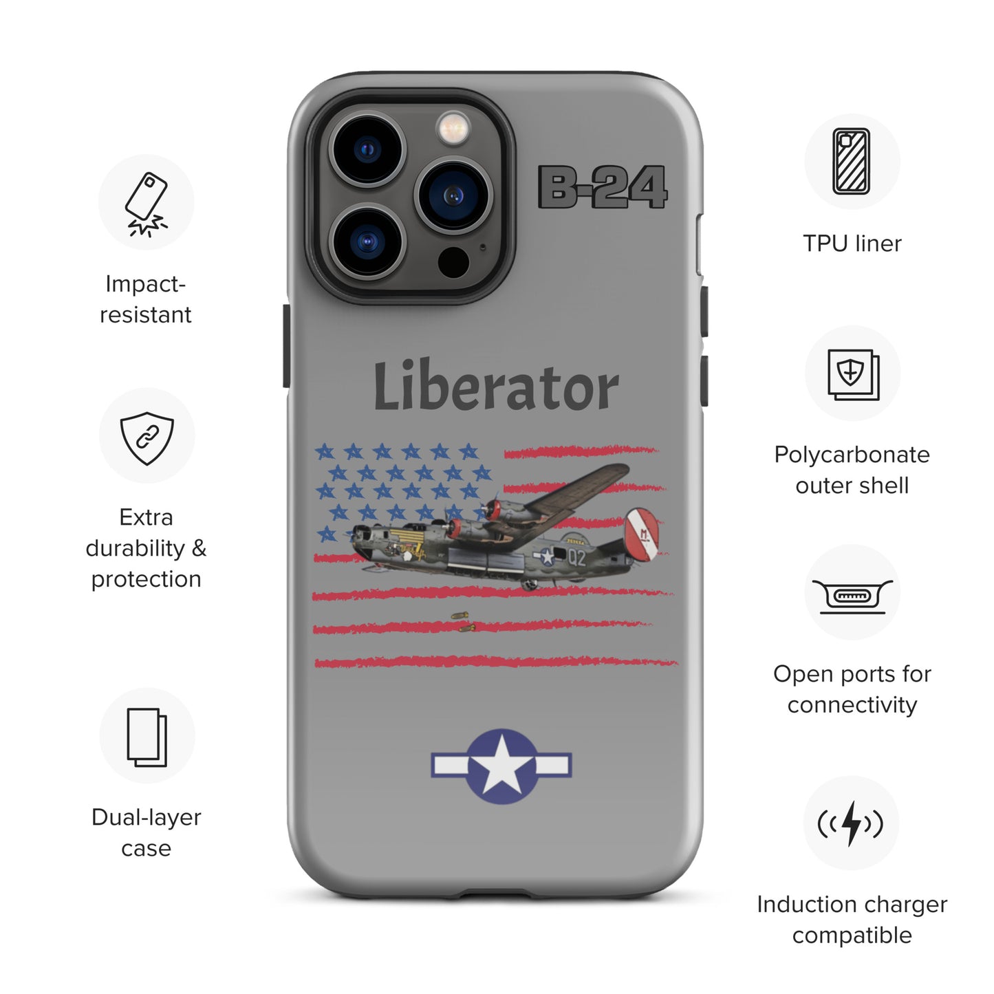 WWII Liberator Patriot iPhone Case