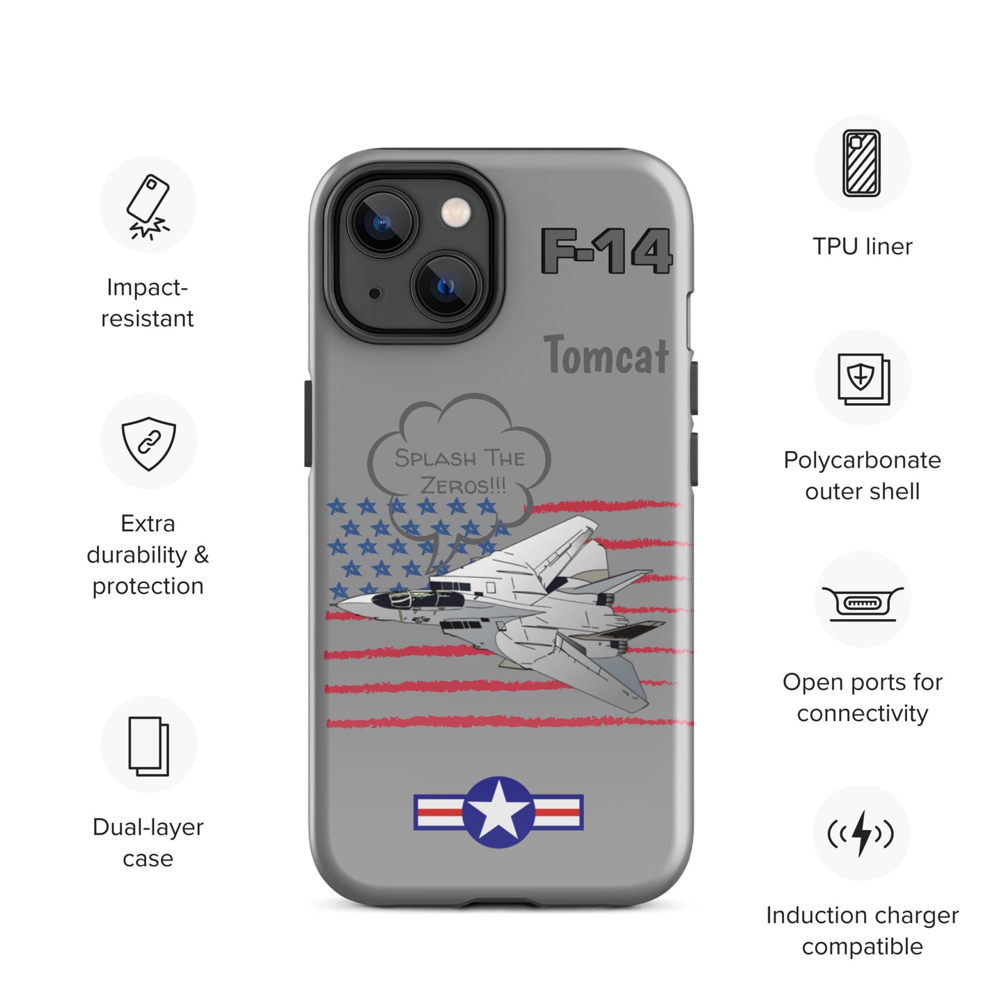 Patriot Tomcat iPhone Case (Without Quotes)