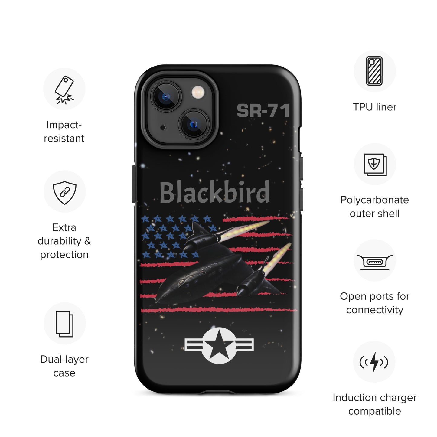 Blackbird Patriot iPhone Case (Without Quotes)