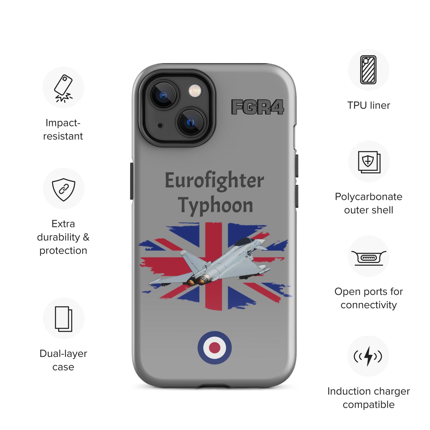 Typhoon Patriot iPhone Case (Without Quotes)