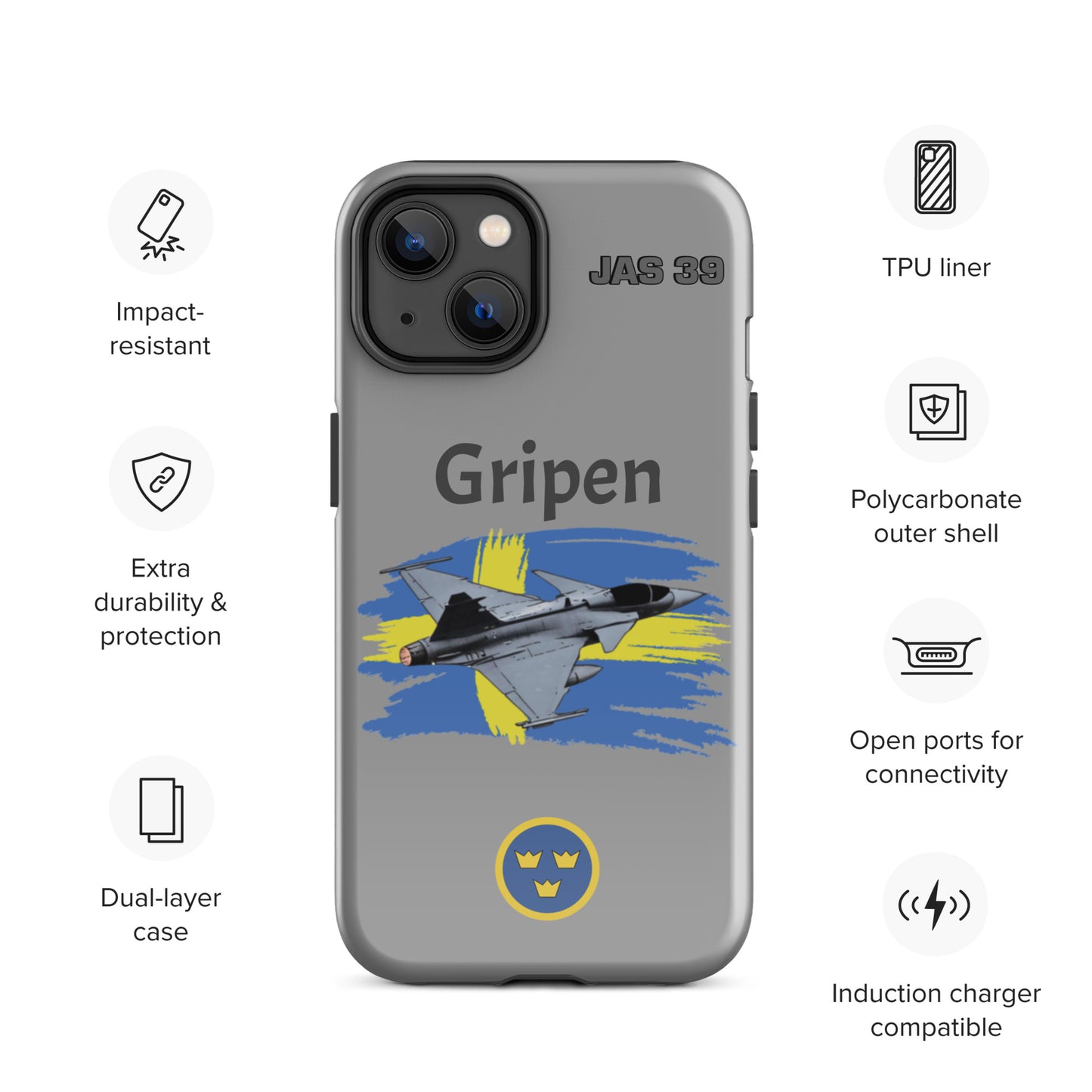 Gripen Patriot iPhone Case (Without Quotes)