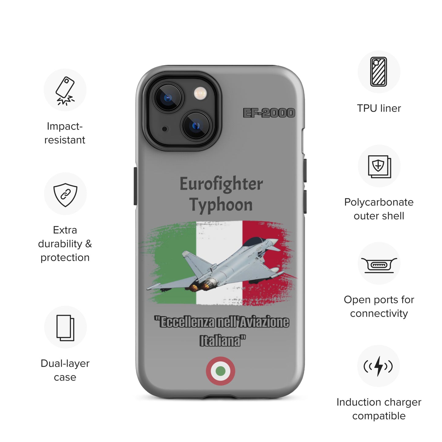 Italian Typhoon Patriot iPhone Case