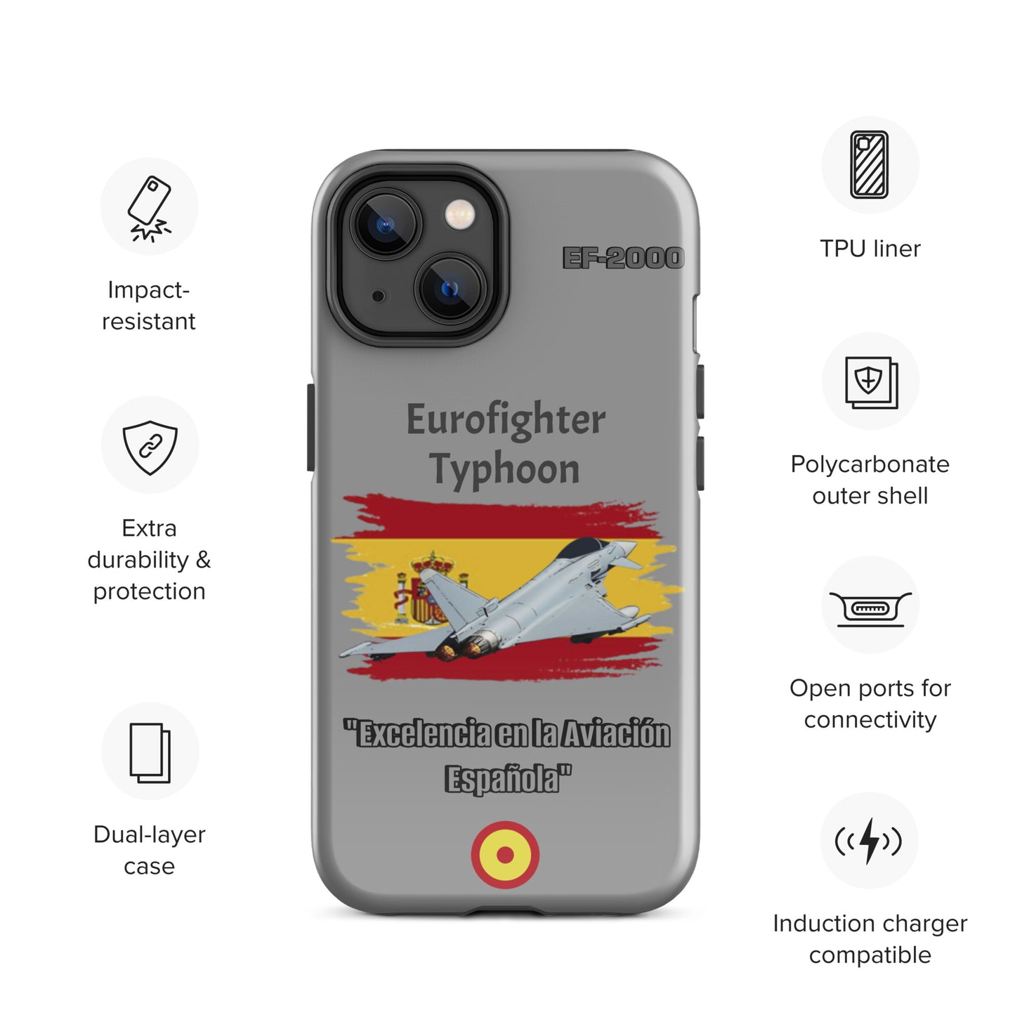 Spanish Typhoon Patriot iPhone Case