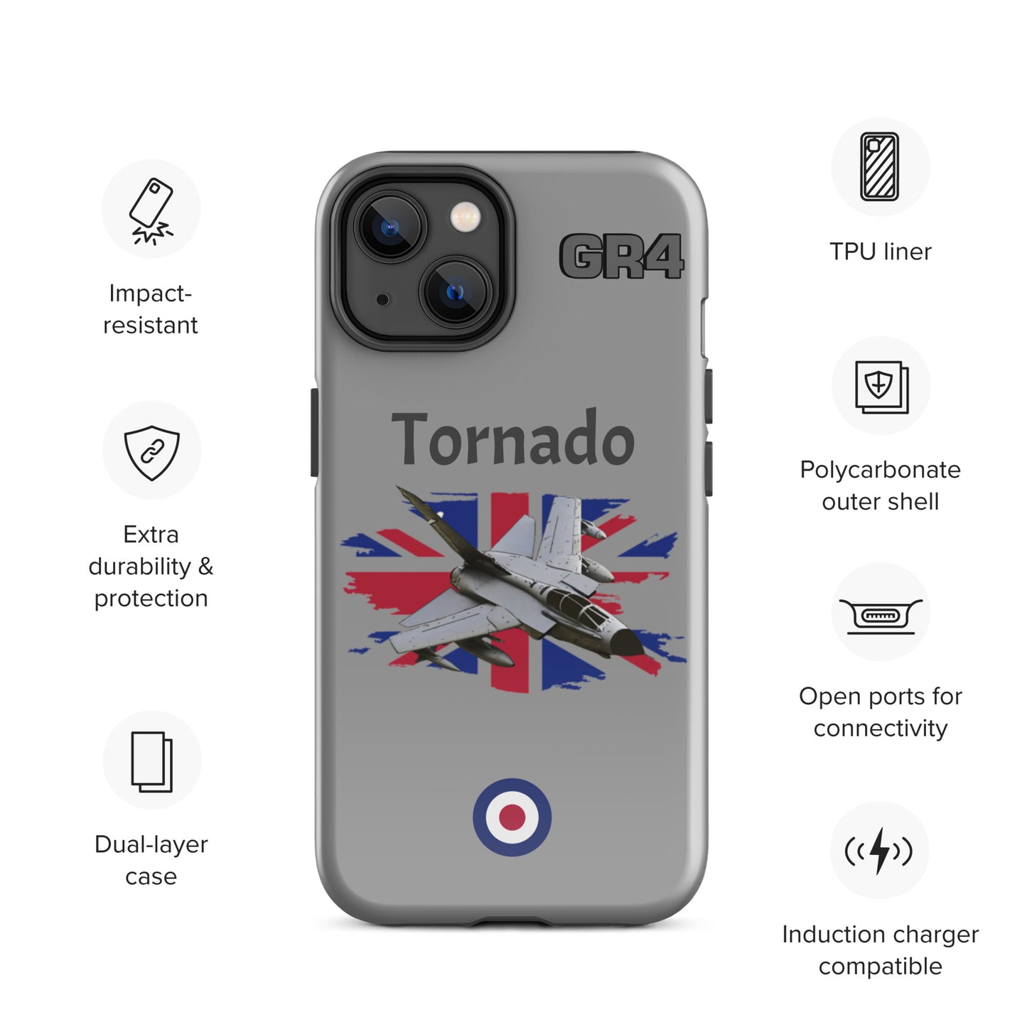British Tornado Patriot iPhone Case (Without Quotes)