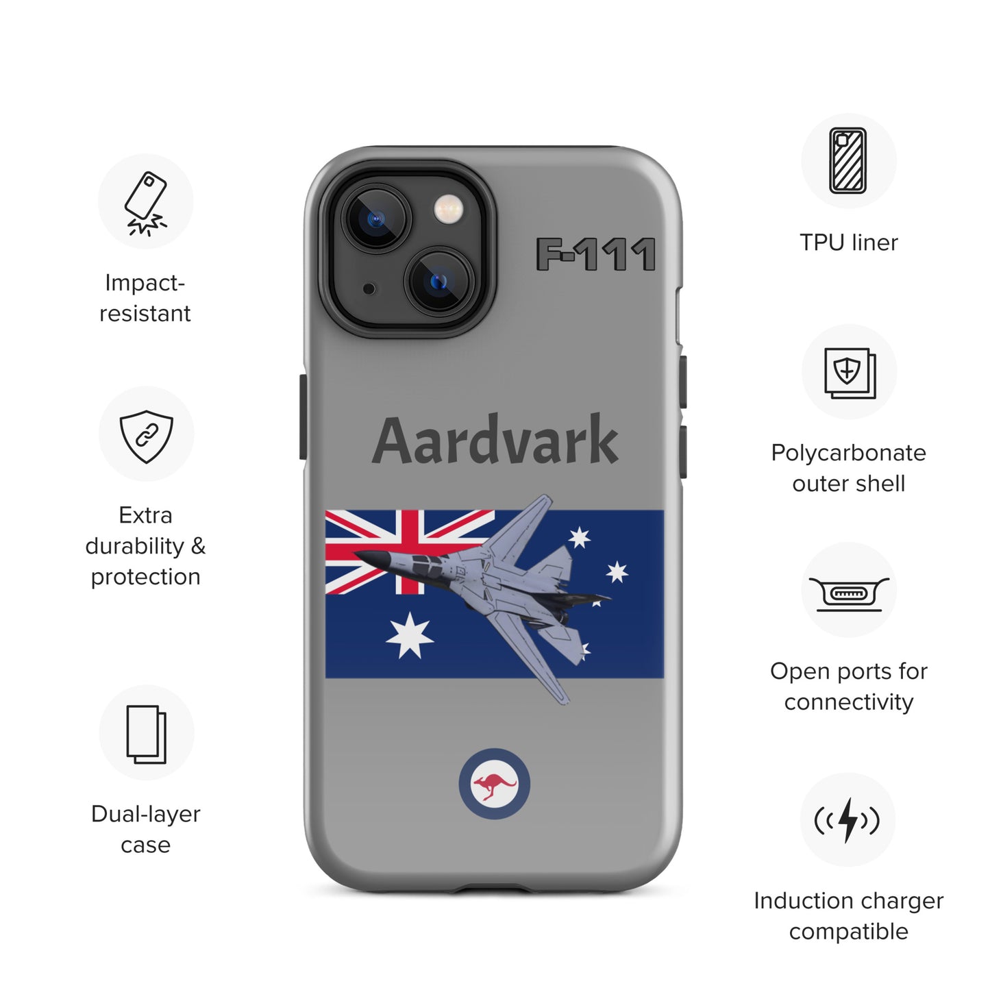 Australian Aardvark Patriot iPhone Case (Without Quotes)