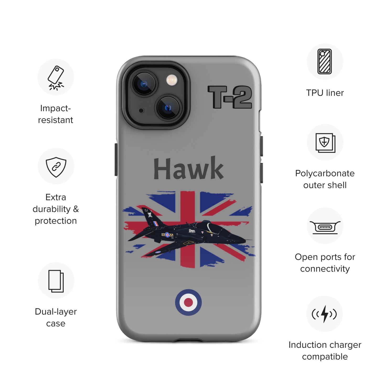 Hawk Patriot iPhone Case (Without Quotes)