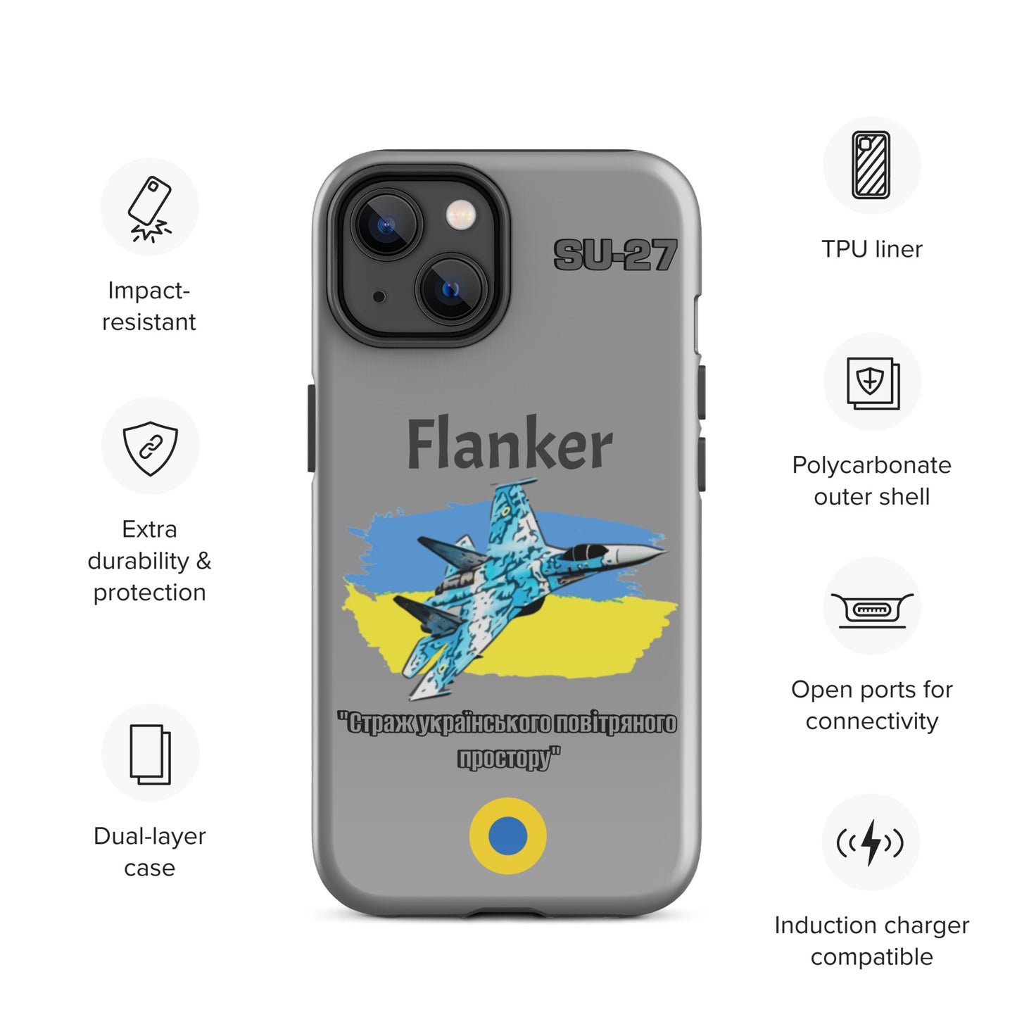 Ukrainian Flanker Patriot iPhone Case