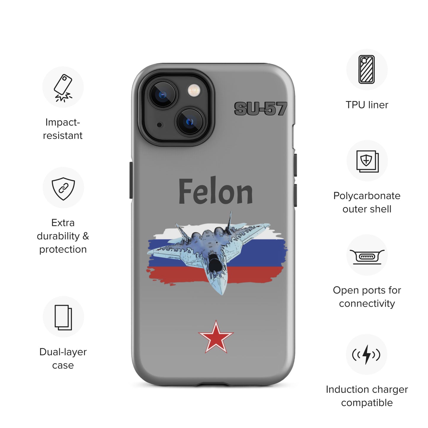 Felon Patriot iPhone Case (Without Quotes)