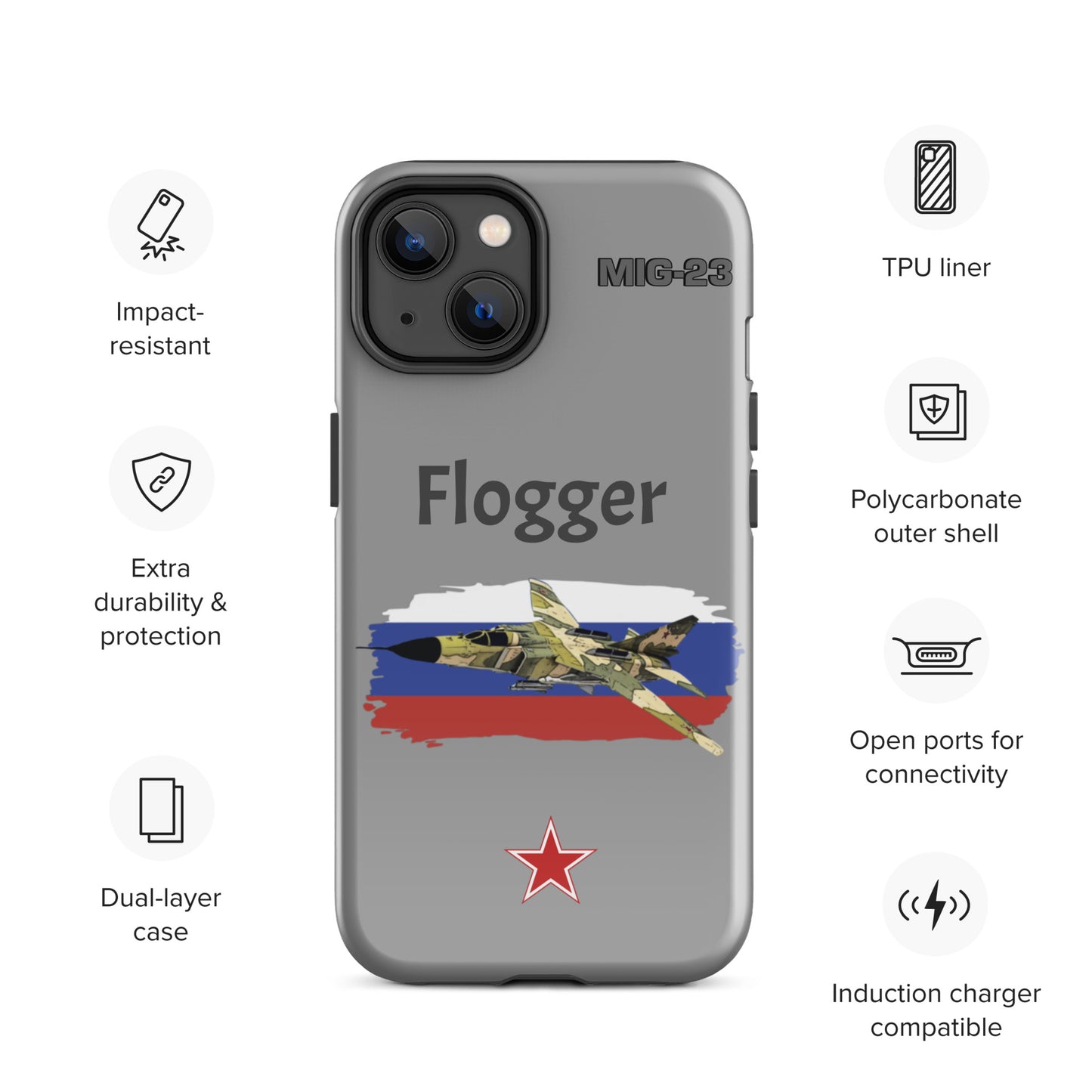 Flogger Patriot iPhone Case (Without Quotes)