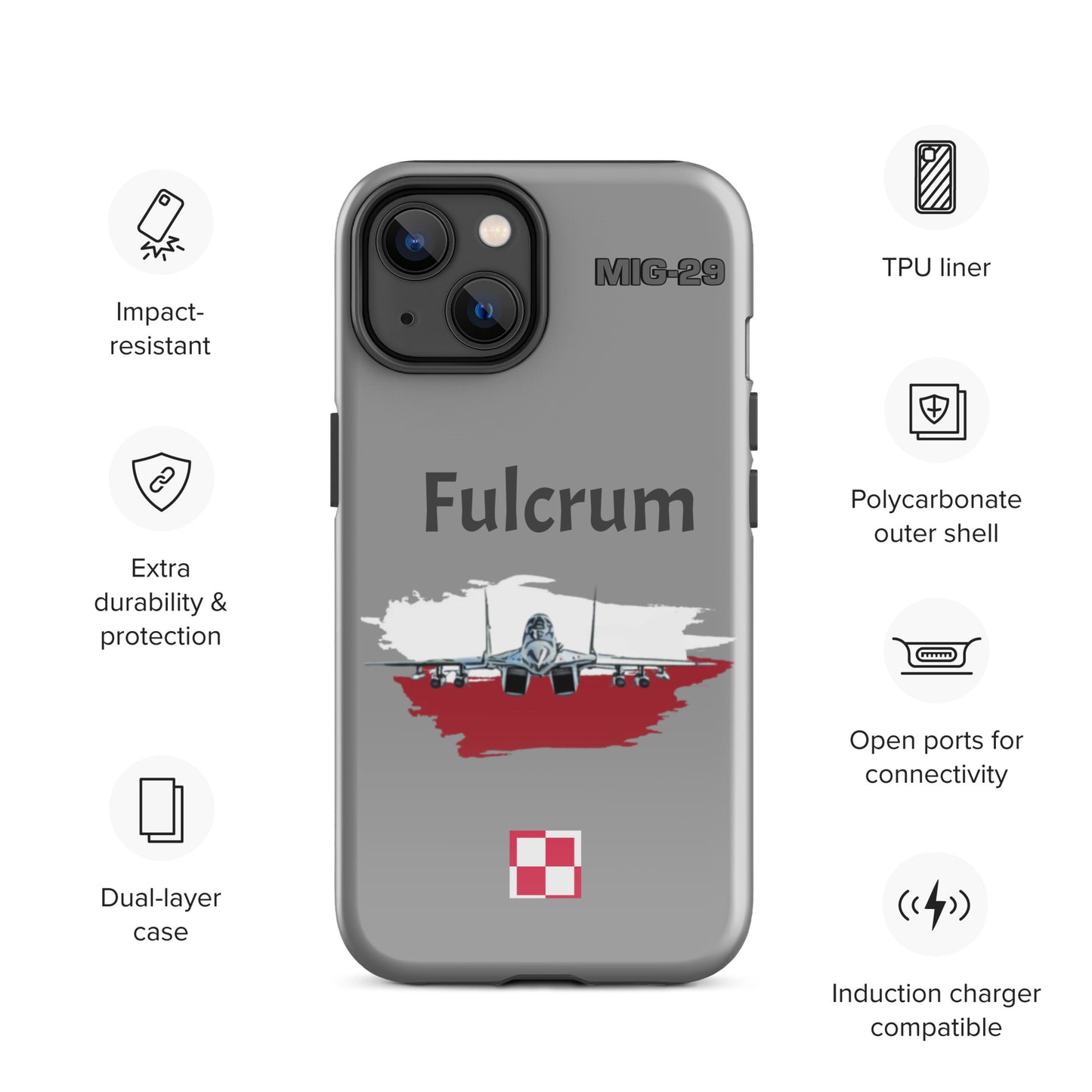 Poland Fulcrum Patriot iPhone Case (Without Quotes)