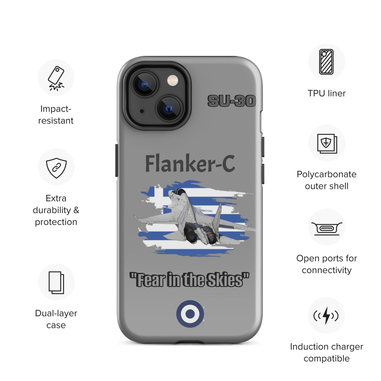 Greek Flanker Patriot iPhone Case