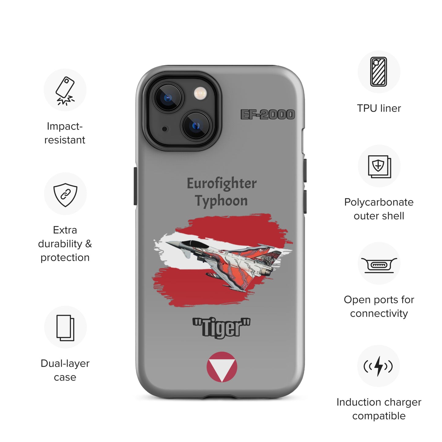 Austrian Typhoon "Tiger" Patriot iPhone Case