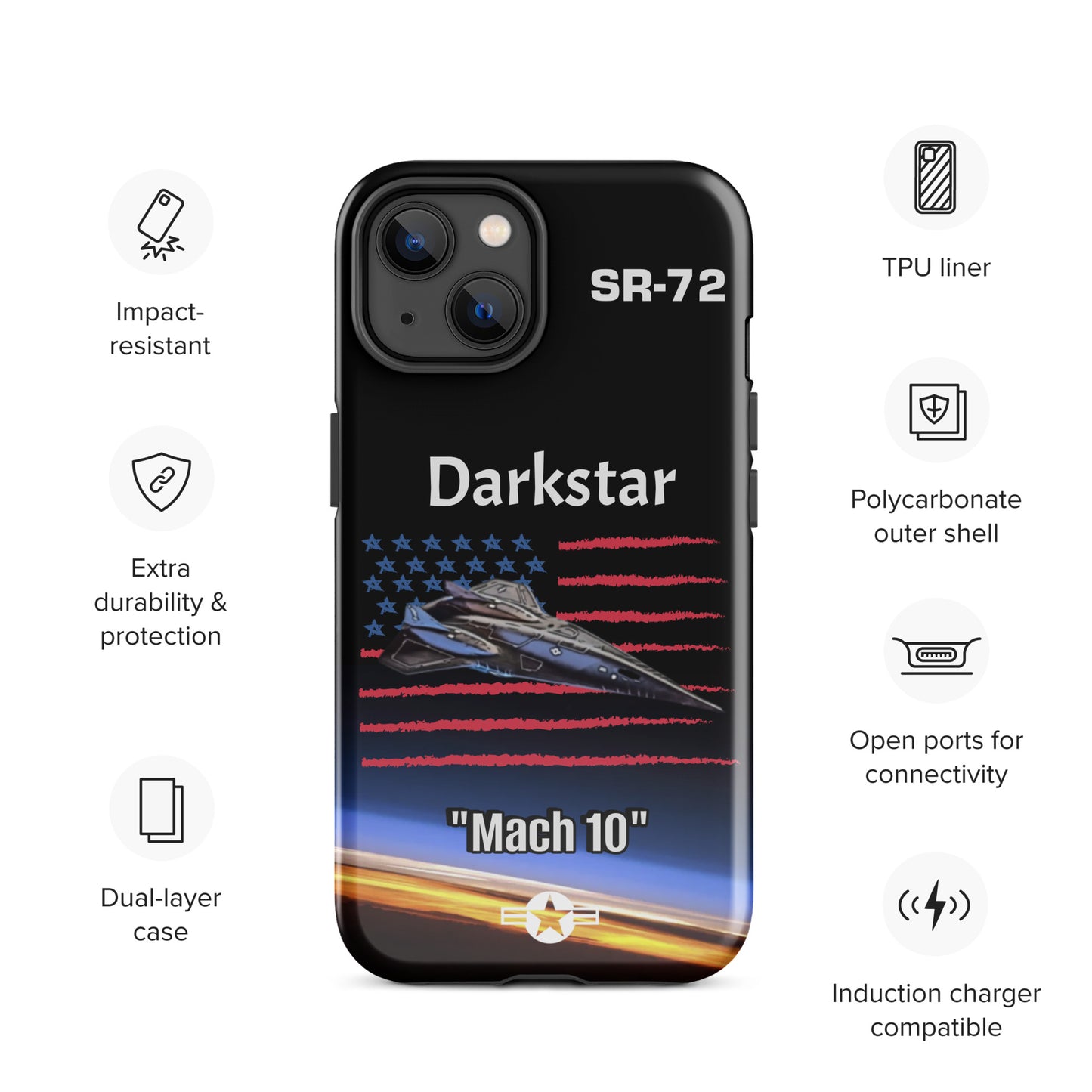 Darkstar Patriot iPhone Case