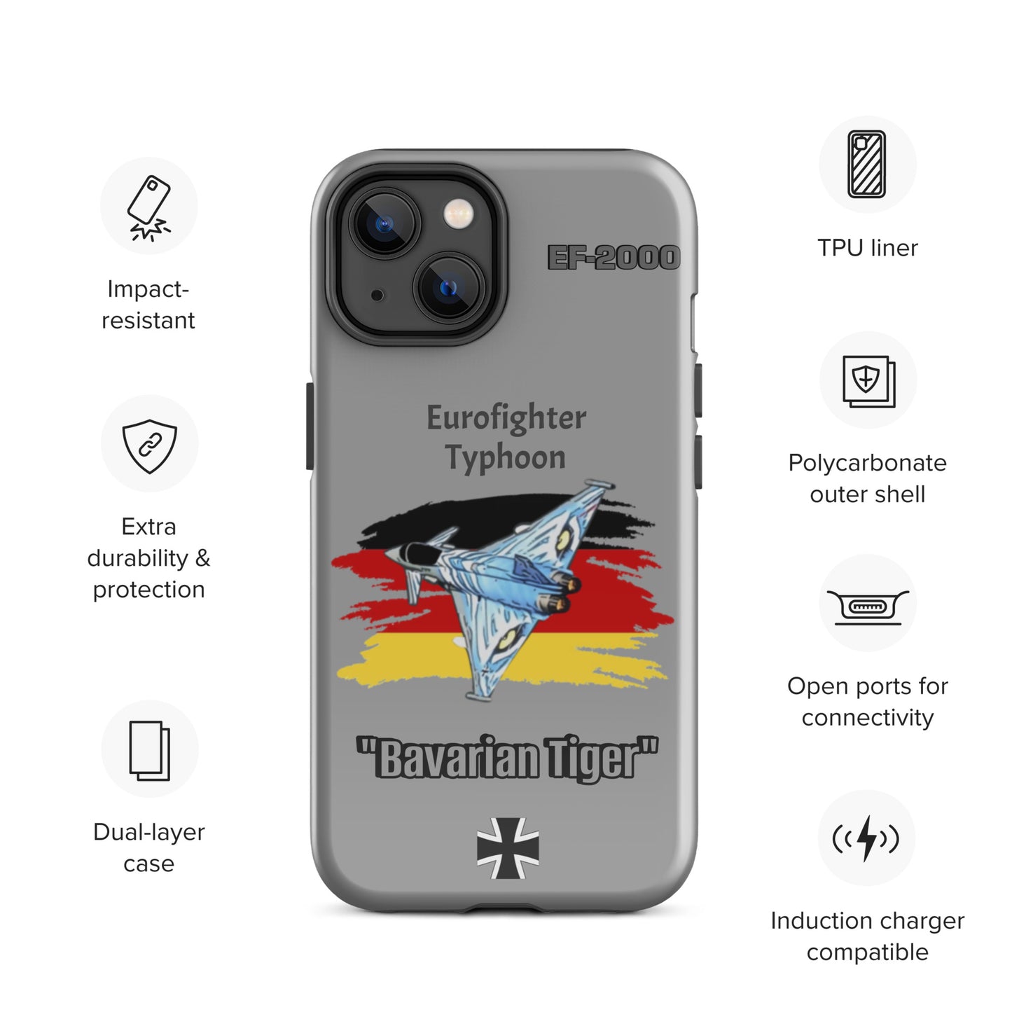 Bavarian Tiger Typhoon Patriot iPhone Case