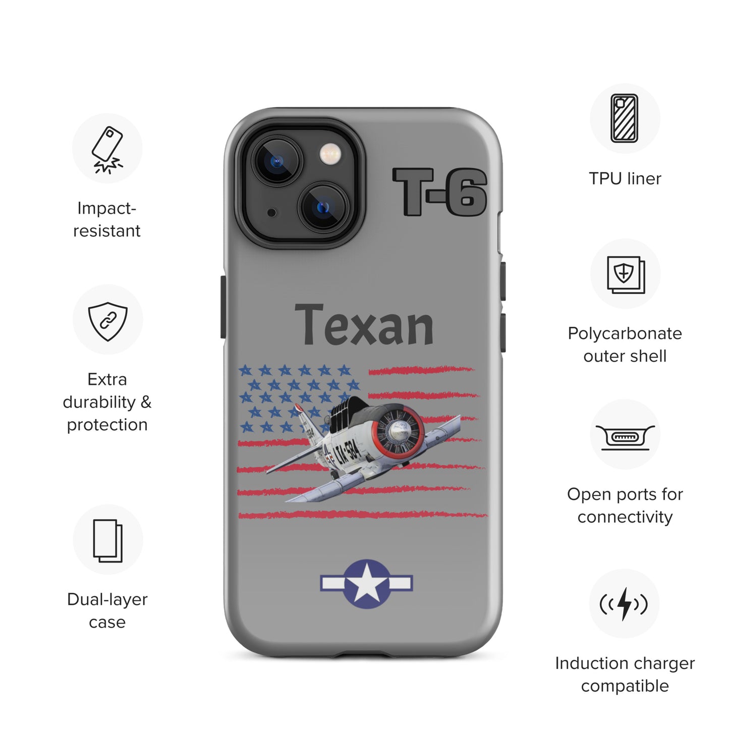 WWII Texan Patriot iPhone Case