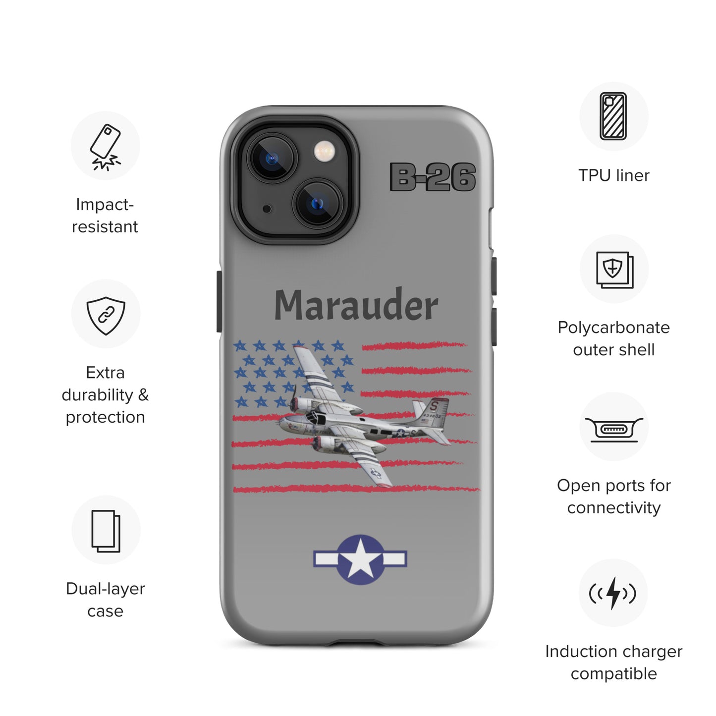 WWII Marauder Patriot iPhone Case