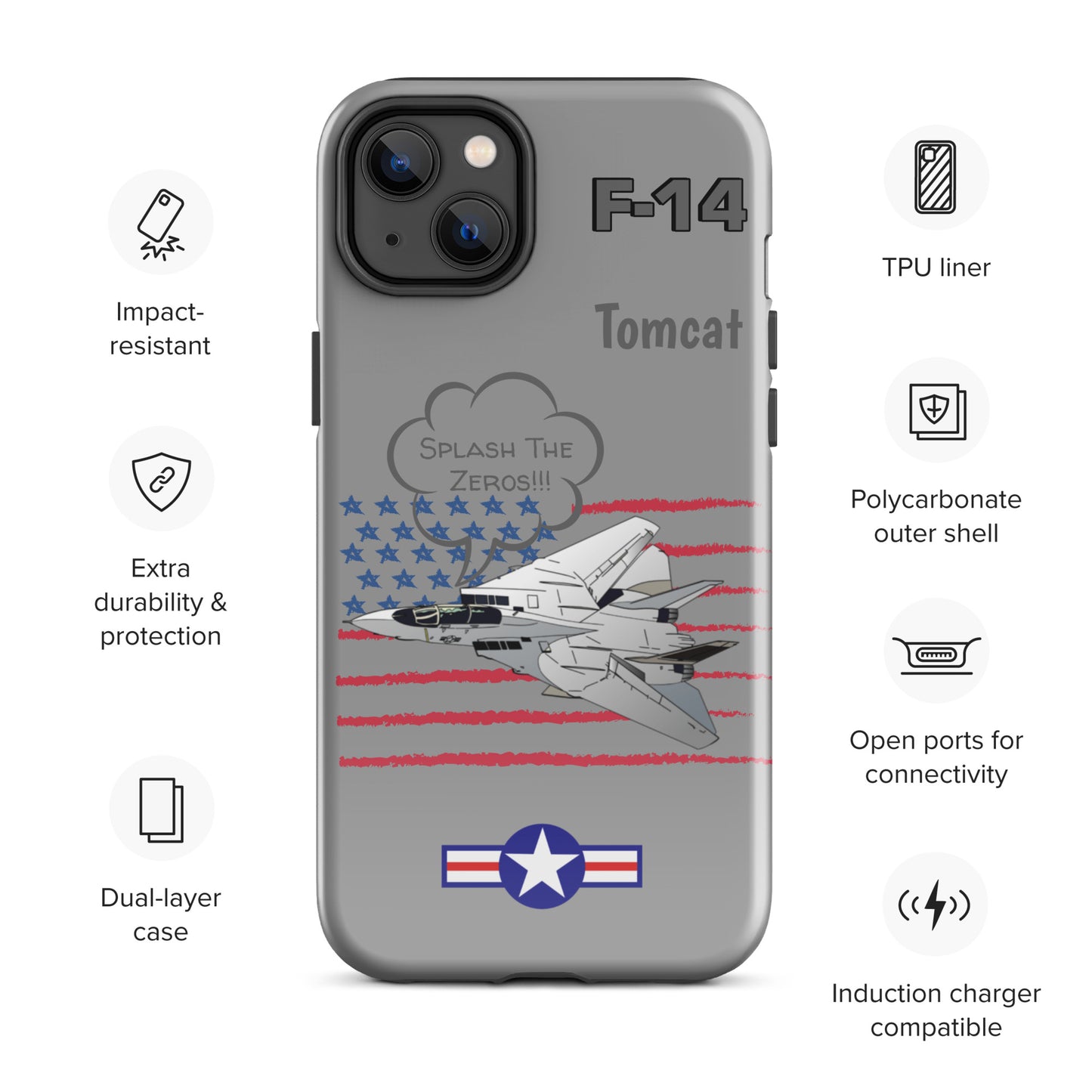 Patriot Tomcat iPhone Case (Without Quotes)