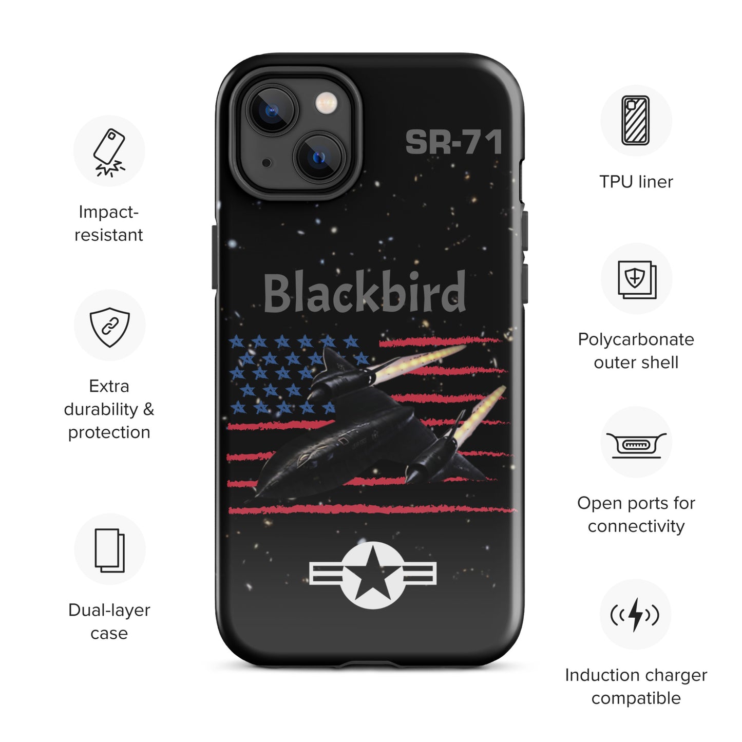 Blackbird Patriot iPhone Case (Without Quotes)
