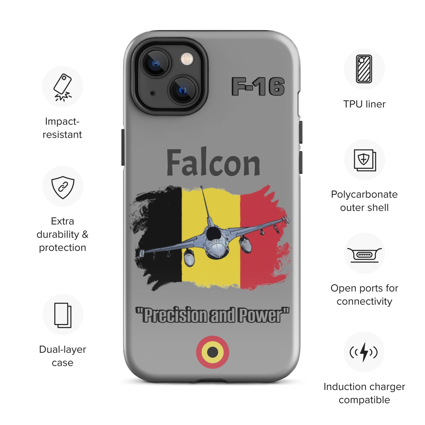 Belgium Falcon Patriot iPhone Case