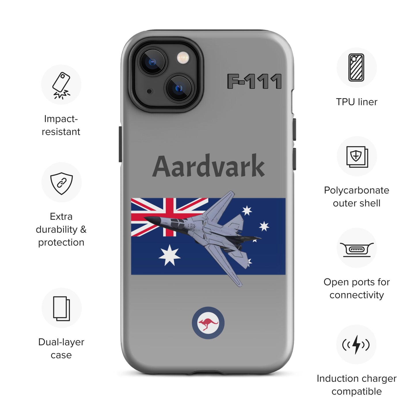 Australian Aardvark Patriot iPhone Case (Without Quotes)