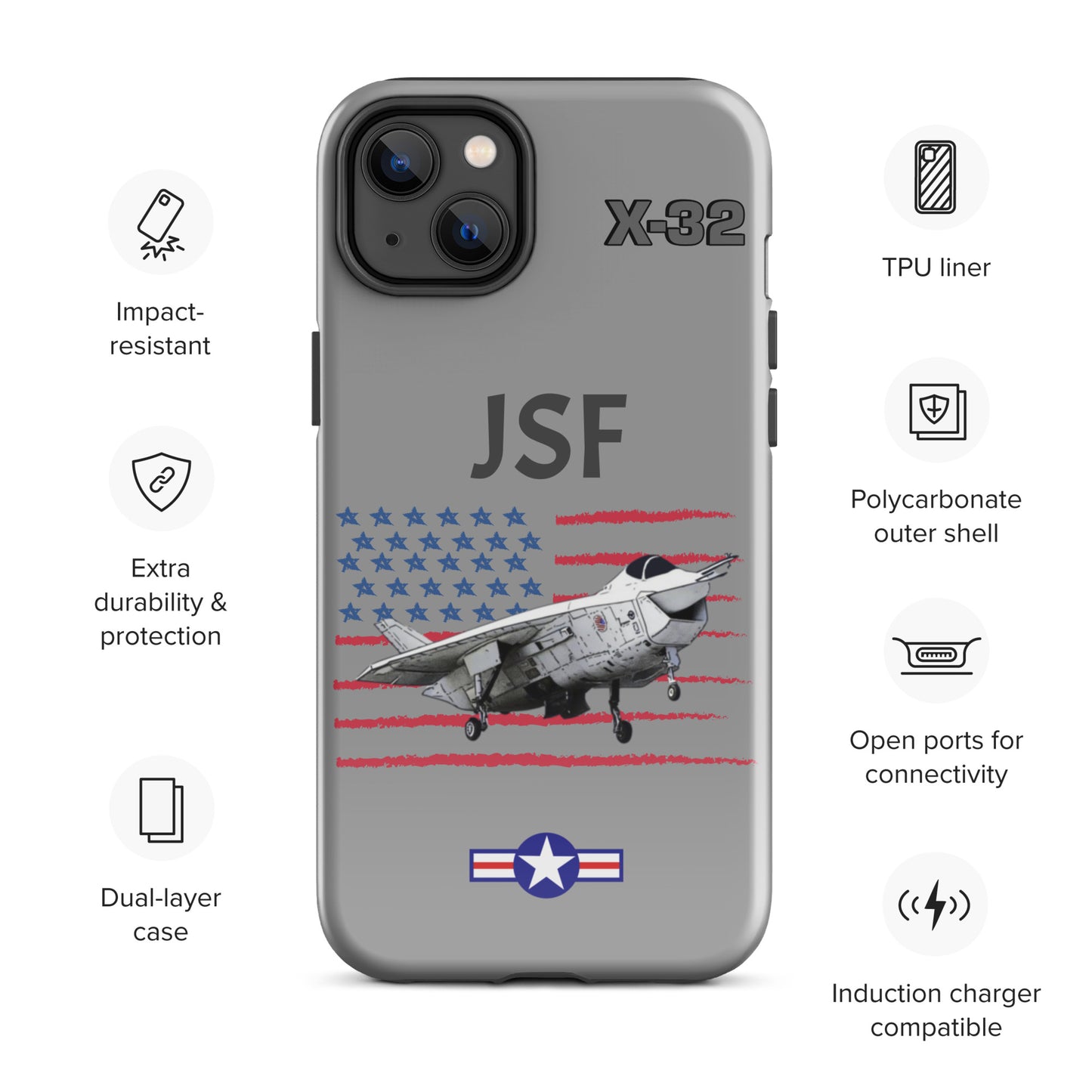 JSF Patriot iPhone Case (Without Quotes)