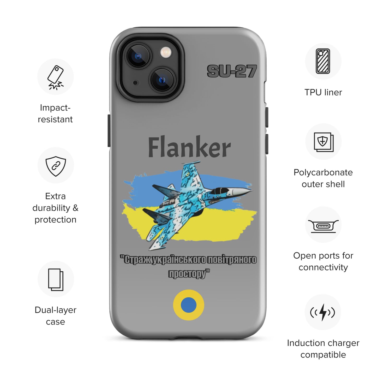 Ukrainian Flanker Patriot iPhone Case