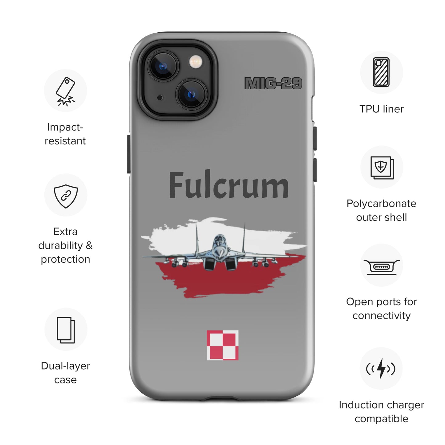 Poland Fulcrum Patriot iPhone Case (Without Quotes)